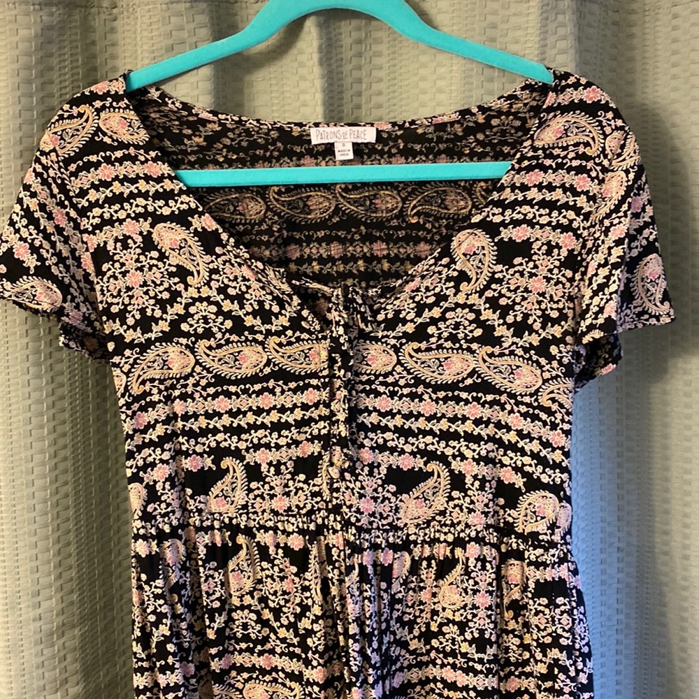 Patrons of peace floral small mini dress